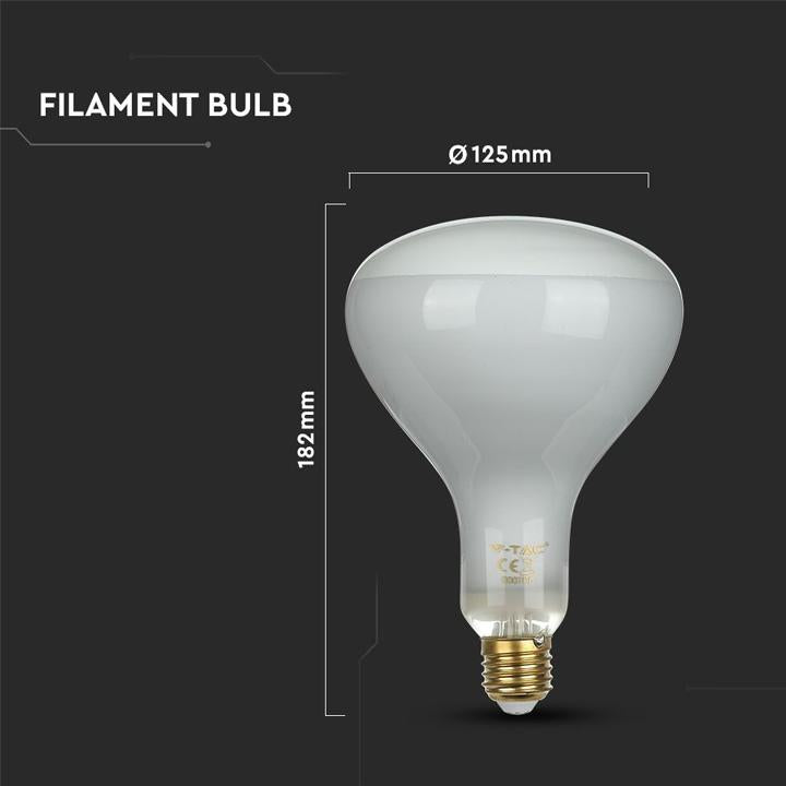LED LAMPADINA 8W STRAIGHT FILAMENTO E27 R125 DIMMERABILE 4000K