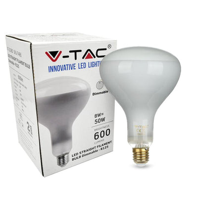 LED LAMPADINA 8W STRAIGHT FILAMENTO E27 R125 DIMMERABILE 6500K