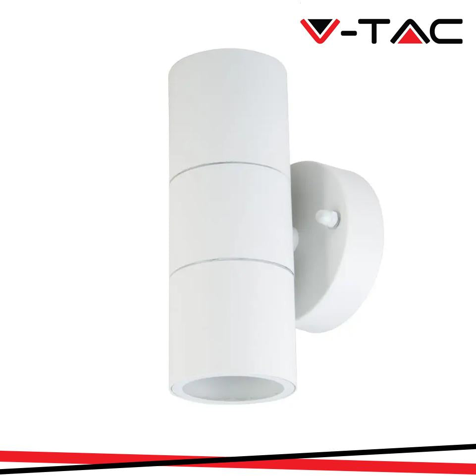 GU10 WALL FITTING STAINLESS STEEL BODY MATT BIANCO IP44 UP DOWN