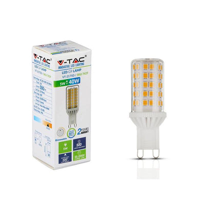 LED LAMPADINA - 5W G9 PLASTICA 6400K DIMMERABILE