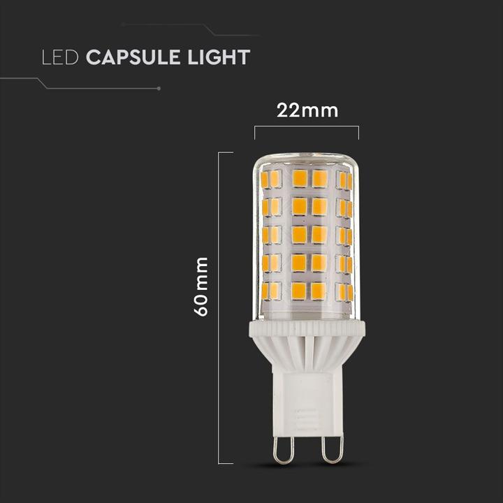 LED LAMPADINA - 5W G9 PLASTICA 6400K DIMMERABILE