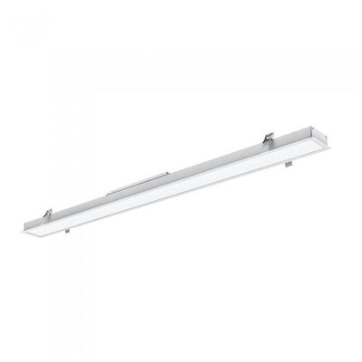 LUCE LINEARE LED SAMSUNG CHIP - 40W INCASSO CORPO D ARGENTO 6400K