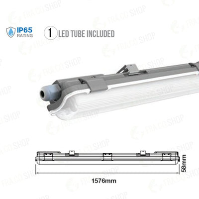 LED PLAFONIERA IMPERMEABILE150CM 1*22W 6400K