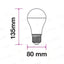 A80 E27 18W PLASTIC BULB 3000K - V-TAC