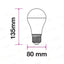 A80 E27 18W PLASTIC BULB 3000K - V-TAC