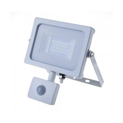 10W LED PROIETTORE CON SENSORE SAMSUNG CHIP CUT-OFF FUNZIONE CORPO BIANCO 3000K
