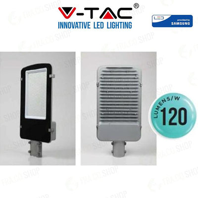 LED ARMATURA STRADALE SAMSUNG CHIP A++ 5 ANNI WARRANTY - 150W CORPO GRIGGIO 6400K