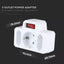 3 OUTLET POWER ADAPTER WITH EARTH CONTACT AND SWITCH 16A 250V