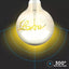 LED LAMPADINA 5W E27 FILAMENTO G125 AMBER GLASS 2200K