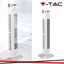 55W LED VENTILATORE A TORRETTA 36 INCH BIANCO