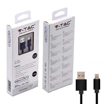 IPHONE CABLE BLACK WITH MFI LICENCE