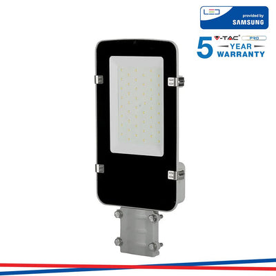 LED ARMATURA STRADALE SAMSUNG CHIP A++ 5 ANNI WARRANTY - 30W CORPO GRIGGIO 6400K