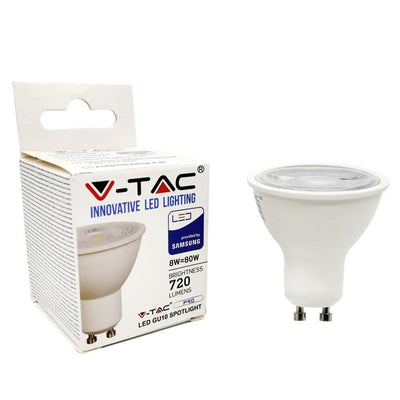 LED LAMPADINA SAMSUNG CHIP GU10 8W 38   LENS 4000K