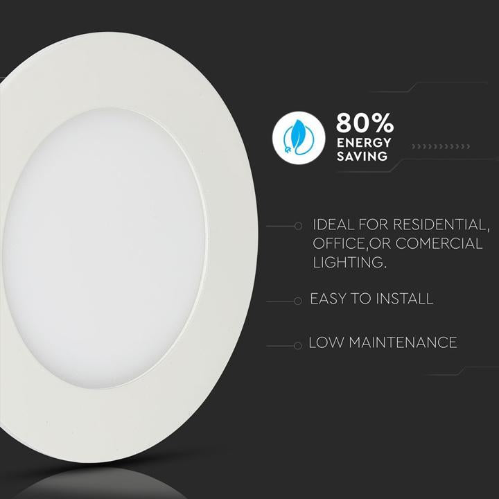 12W LED PANNELLO PREMIUM SAMSUNG CHIP ROTONDO 3000K