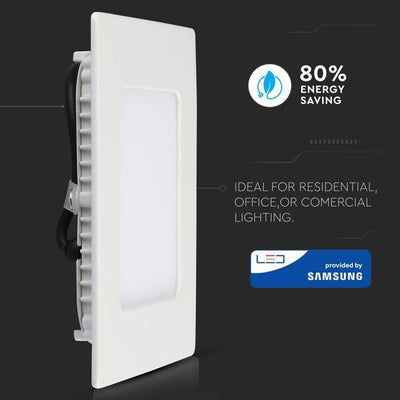 18W LED PANNELLO PREMIUM SAMSUNG CHIP QUADRATO 6400K