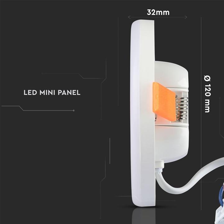 12W LED MOLLE REGOLABILI PANNELLO SAMSUNG CHIP ROUND 4000K