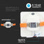 12W LED MOLLE REGOLABILI PANNELLO SAMSUNG CHIP SQUARE 3000K