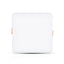 12W LED MOLLE REGOLABILI PANNELLO SAMSUNG CHIP SQUARE 6400K