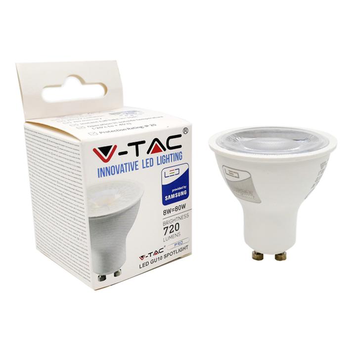 LED LAMPADINA SAMSUNG CHIP GU10 8W 38   LENS 6400K