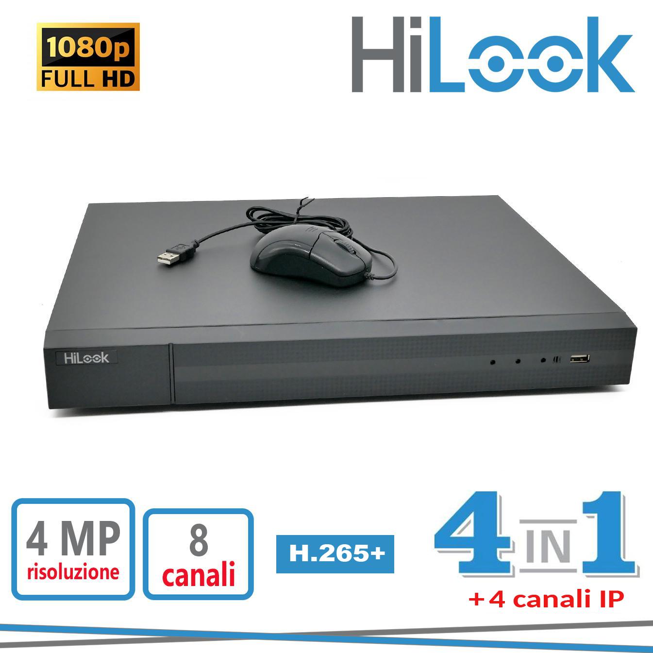 DVR 8CH+4IP 4MP 4IN1 H.264+