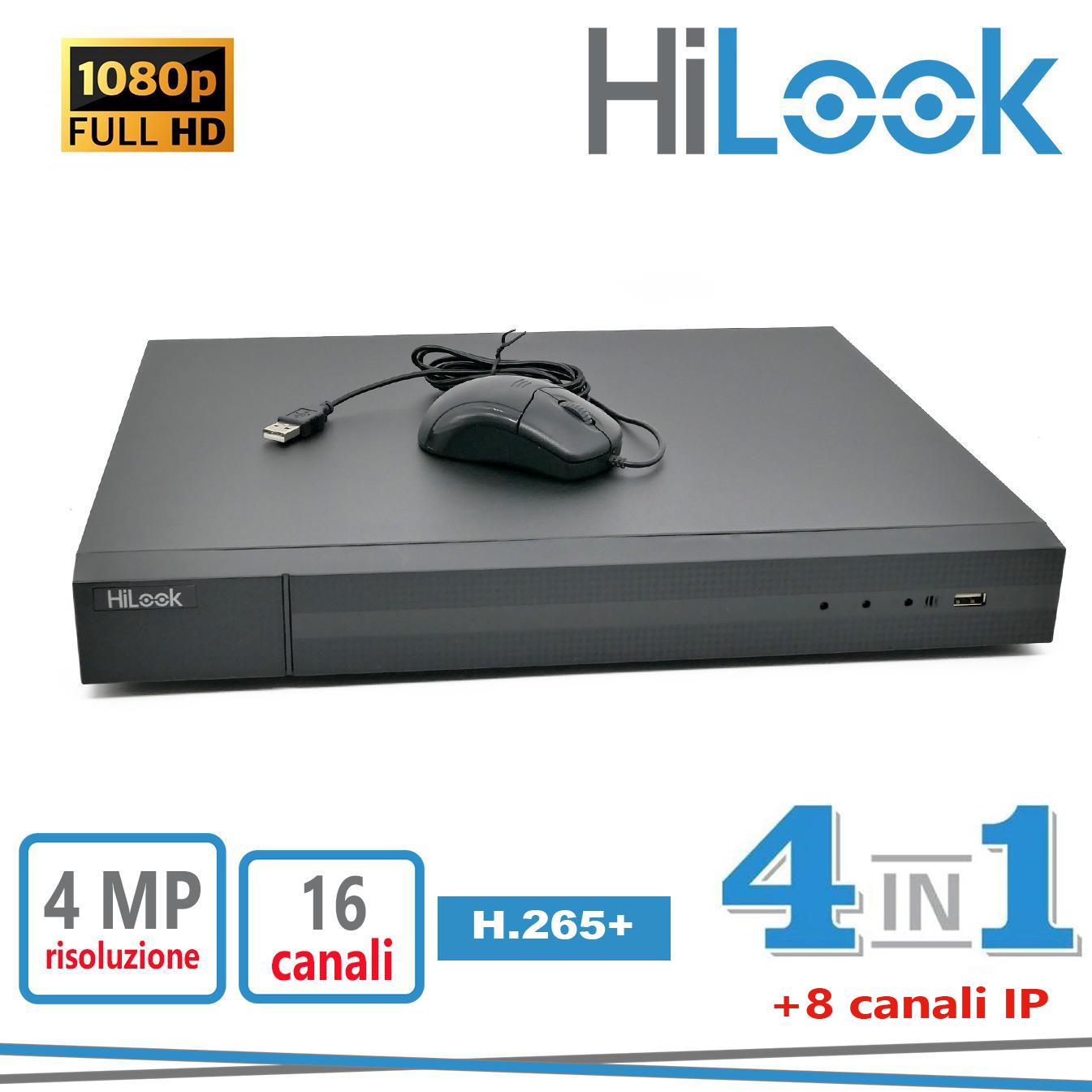 DVR 16CH+8IP 4MP 4IN1 H265+