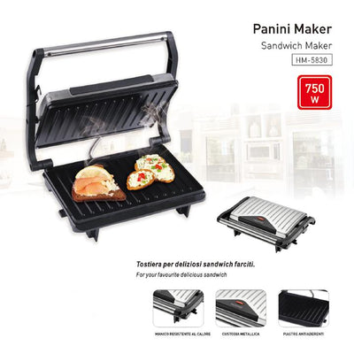 PIASTRA PER PANINI 800W