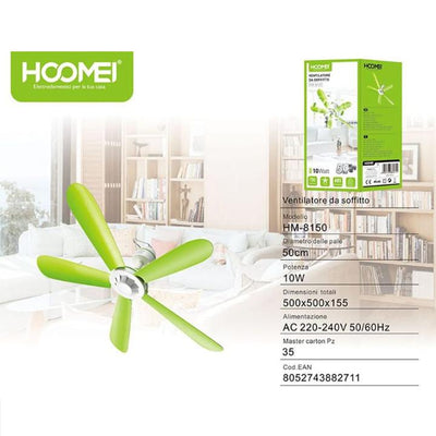 MINI VENTILATORE DA SOFFITTO 50CM 10W