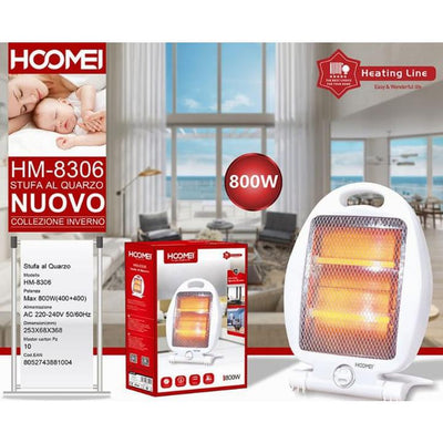 STUFA AL QUARZO 800W HOOMEI   ELETTRODOMESTICI