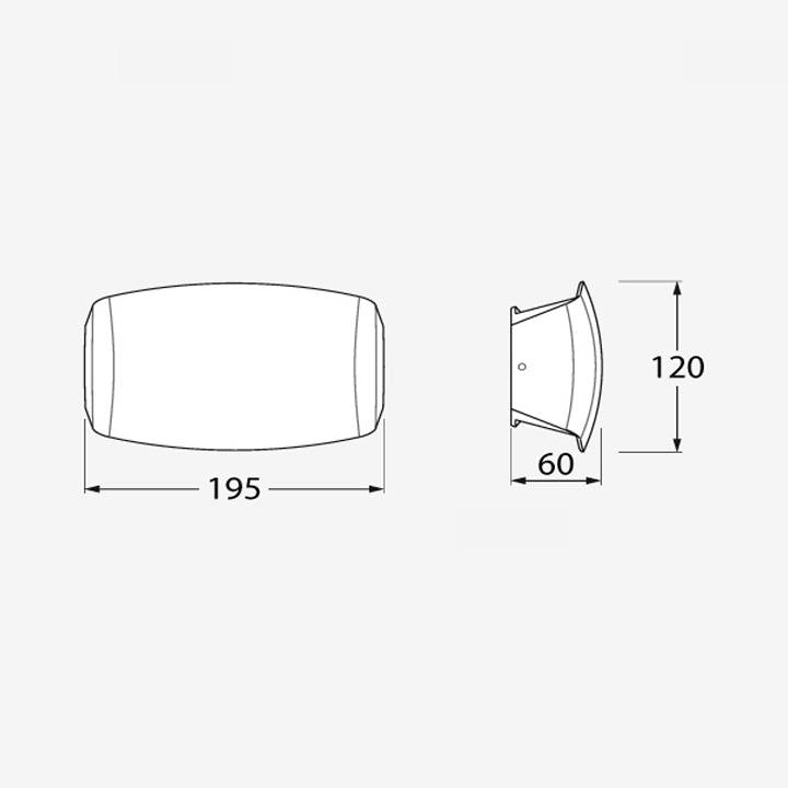 ABRAM 190 BIANCO 7,5W R7S CCT