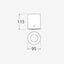 FRANCA 90 NERO GU10 LED 6W C  CT