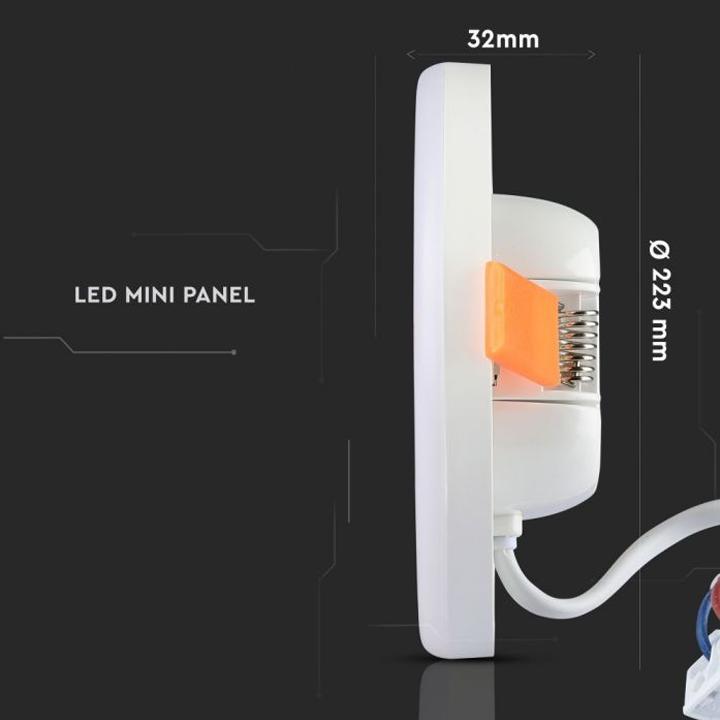 24W LED MOLLE REGOLABILI PANNELLO SAMSUNG CHIP ROUND 3000K