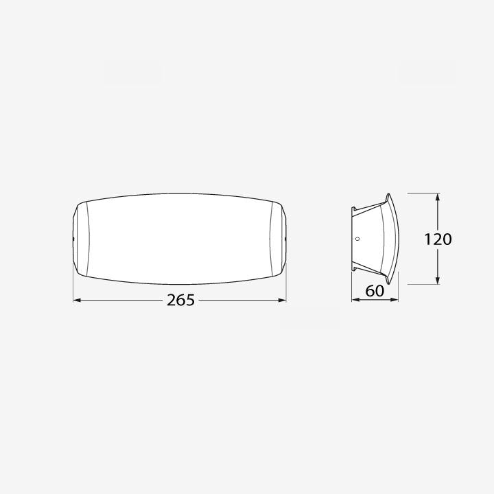 ABRAM 270 GRIGIO 10,5W R7S CCT