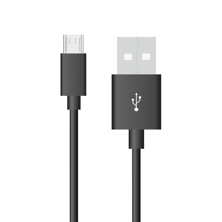 1M. MICRO USB CAVO NERO - SILVER SERIES