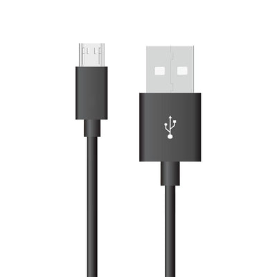 1M. MICRO USB CAVO NERO - SILVER SERIES