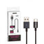 1M. TYPE C USB CAVO NERO - SILVER SERIES