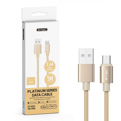 1M. MICRO USB CAVO COLORE ORO - PLATINUM SERIES