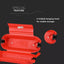 WATERPROOF SAFE BOX FOR EXTENSION SOCKETS IP44 BLACK+RED