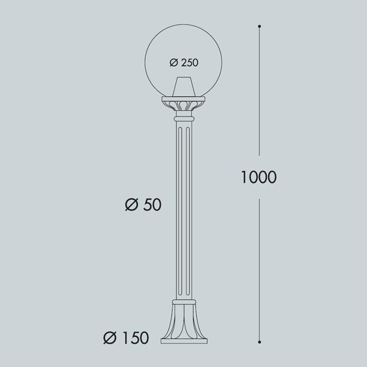 MIZAR/G250 BIANCO OPALE PALETT 110CM 8,5W CCT 3000-6500K