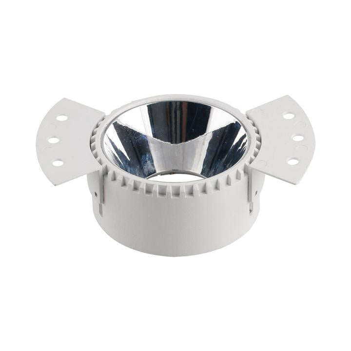 GU10 FITTING ROTONDO BIANCO FRAME, CHROME REFLECTOR