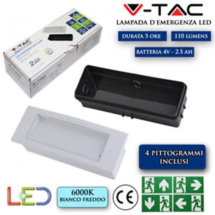 3.8W LED LAMPADA LED EMERGENZA  6000K IP20