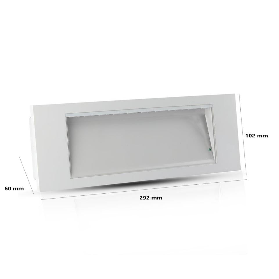 3.8W LED LAMPADA LED EMERGENZA  6000K IP20