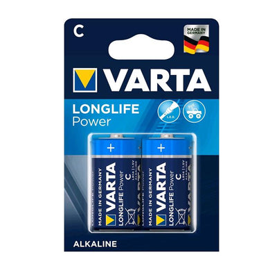 BATTERIA MEZZA TORCIA LONG LIFE BLISTER 2PZ ALCALINA VARTA