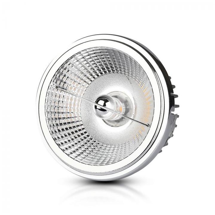 LED FARETTO AR111 20W RIFLETTORE VARIABILE 40 D/20 D SILVER 6400K