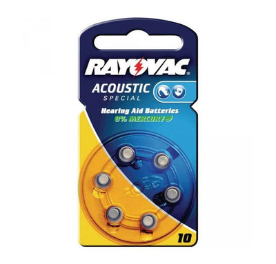 RAYOVAC 1.4V 10 PR 70 BLISTER  6PCS BATTERIE ZINCO AIR