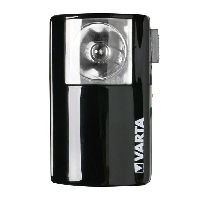 TORCIA PIATTA PORTATILE 15LM VARTA IN METALLO NERO VINTAGE