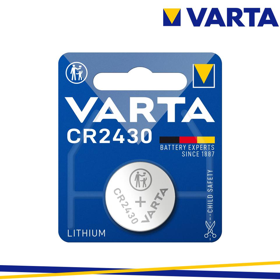 BATTERIA A BOTTONE CR 2430 LITIO 290MAH 3V VARTA