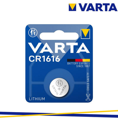 BATTERIA A BOTTONE CR 1616 LITIO 55MAH 3V VARTA