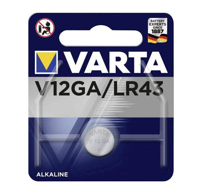 AG12 BATTERIA A BOTTONE LR 43  120MAH 1.5V VARTA