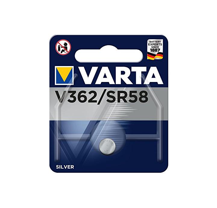 BATTERIA A BOTTONE SR58 (V362) VARTA ARGENTO/ZINCO 1,55V