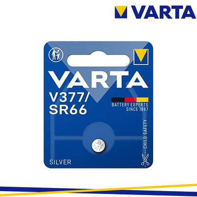 BATTERIA A BOTTONE V 377 1,55V OROLOGIO VARTA